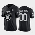 Custom LV.Raiders Black Team Big Logo Number Vapor Untouchable Limited Jersey