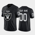 Custom LV.Raiders Black Team Big Logo Vapor Untouchable Limited Jersey