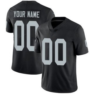 Custom LV.Raiders Black Team Color Stitched Vapor Untouchable Limited Jersey