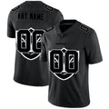 Custom LV.Raiders Black Team Logo Dual Overlap Limited Jersey