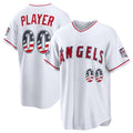 Custom Los Angeles Angels 2026 All-Star Edition Stars & Stripes White Stadium Pick-A-Player Baseball Jersey