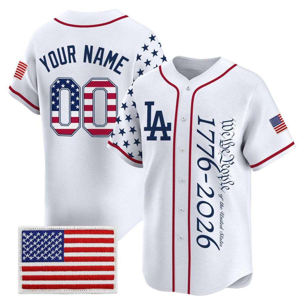 Custom Los Angeles Angels  America 250 Edition Vapor Premier Limited White Stitched Baseball Jersey
