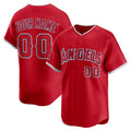 Custom Los Angeles Angels Red Alternate Limited Baseball Jersey