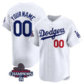 Custom Los Angeles Dodgers ACTIVE PLAYER White 2024 World Series Champions Home Limited Stitched Baseball Jersey HELVY