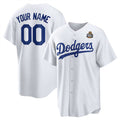 Custom Los Angeles Dodgers Active Player White 2024 World Series Cool Base Stitched Baseball Jersey HELVY