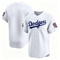 Custom Los Angeles Dodgers White USA 250 Limited Stitched Jersey