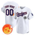Custom Los Angeles Dodgers x Dragon Ball White Vapor Premier Limited Jersey - Stitched Baseball Jersey
