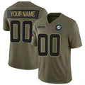 Custom M.Dolphins Active Player Olive 2025 F.U.S.E. Salute to Service Limited Stitched Jersey