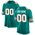 Custom M.Dolphins Aqua Alternate Game Jersey