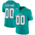 Custom M.Dolphins Home Aqua Green Stitched Vapor Untouchable Limited Jersey
