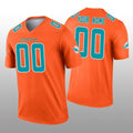 Custom M.Dolphins Orange Inverted Legend Jersey