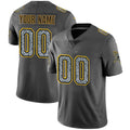 Custom MN.Vikings Gray Static Vapor Untouchable Limited Jersey