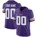 Custom MN.Vikings Home Purple Vapor Untouchable Limited Jersey