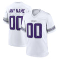 Custom MN.Vikings White Alternate Game Jersey