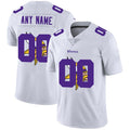 Custom MN.Vikings White Team Big Logo Vapor Untouchable Limited Jersey