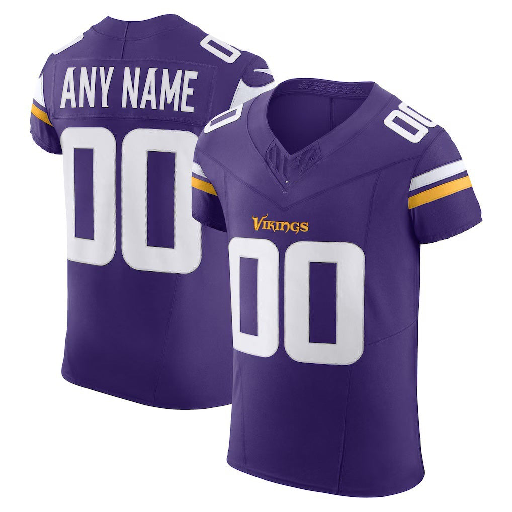 Custom MN.ikings Purple Vapor F.U.S.E. Elite Jersey
