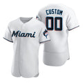 Custom Miami Marlins White 2020 Stitched Flex Baseball Jersey