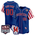 Custom Milwaukee Brewers America 250 Edition Vapor Premier Limited Royal Stitched Baseball Jersey