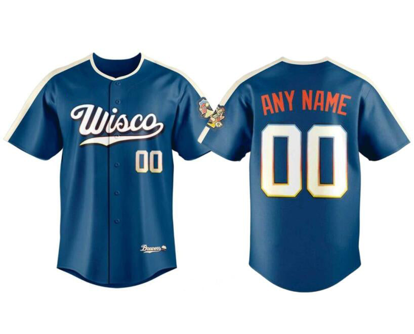 Custom Milwaukee Brewers Mineral Blue 2026 City Connect Stadium Stitched Stitched Baseball Jersey