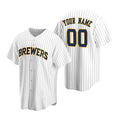 Custom Milwaukee Brewers White Stitched Cool Baseball Jersey