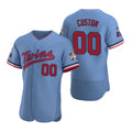 Custom Minnesota Twins Light Blue Stitched Flex Baseball Jersey