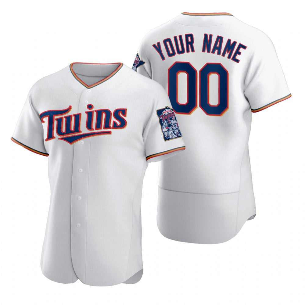 Custom Minnesota Twins White 2020 Stitched Flex Baseball Jersey