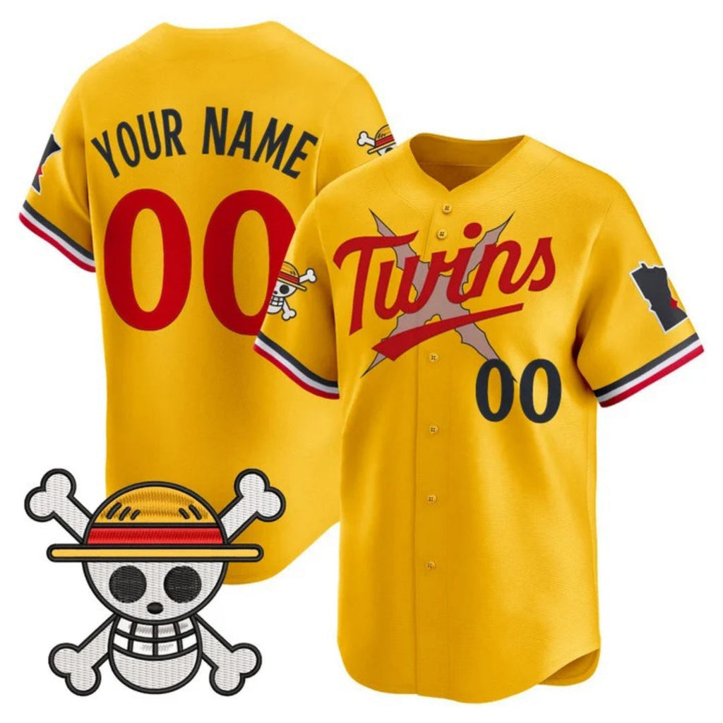 Custom Minnesota Twins x One Piece Gold Vapor Premier Limited Jersey - Stitched Baseball Jersey