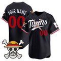 Custom Minnesota Twins x One Piece Navy Vapor Premier Limited Jersey - Stitched Baseball Jersey