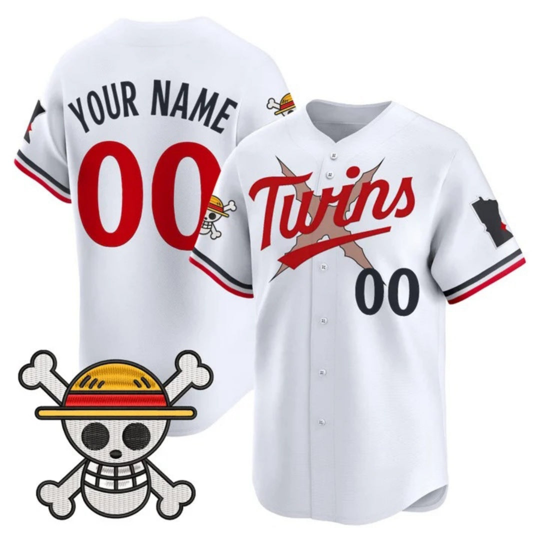 Custom Minnesota Twins x One Piece White Vapor Premier Limited Jersey - Stitched Baseball Jersey