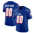 Custom NE.Patriots Active Player Blue 2023 F.U.S.E. Throwback Limited Stitched Jersey