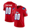 Custom NE.Patriots Active Player Red 2023 F.U.S.E. Throwback Limited Stitched Jersey