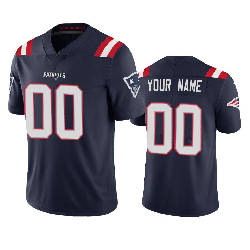 Custom NE.Patriots Navy 2020 Vapor Limited Jersey