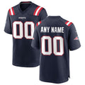 Custom NE.Patriots Navy Game Jersey
