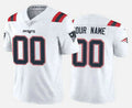 Custom NE.Patriots New White Vapor Untouchable Stitched Limited Jersey