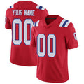 Custom NE.Patriots Red Vapor Untouchable Player Limited Jersey