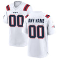 Custom NE.Patriots White Game Jersey