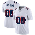 Custom NE.Patriots White Team Big Logo Vapor Untouchable Limited Jersey