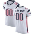 Custom NE.Patriots White Vapor Untouchable Elite Jersey