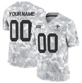 Custom NO.Saints Active Player 2024 F.U.S.E Arctic Camo Salute To Service Limited Stitched Jersey
