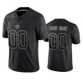 Custom NO.Saints Active Player Black Reflective Limited Stitched Jersey