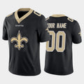 Custom NO.Saints Black Team Big Logo Vapor Untouchable Limited Jersey