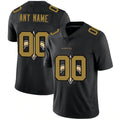 Custom NO.Saints Black Team Logo Dual Overlap Limited Jersey