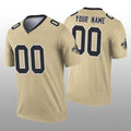Custom NO.Saints Gold Inverted Legend Jersey