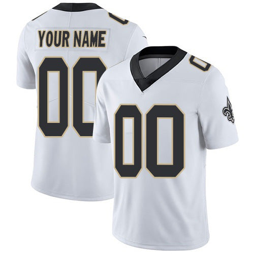 Custom NO.Saints White Vapor Untouchable Player Limited Jersey