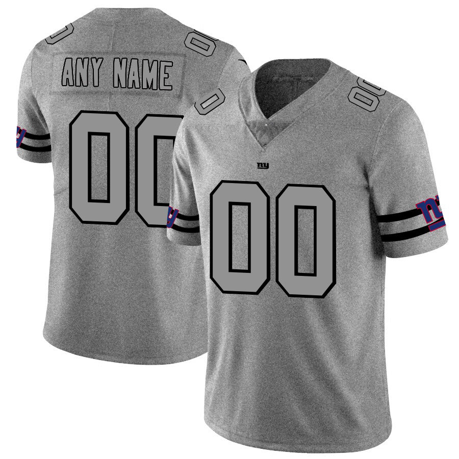 Custom NY.Giants 2019 Gray Gridiron Gray Vapor Untouchable Limited Jersey