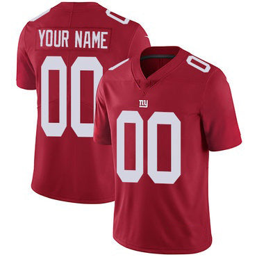 Custom NY.Giants Alternate Red Vapor Untouchable Limited Jersey