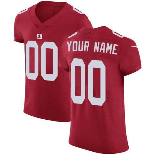 Custom NY.Giants Red Alternate Vapor Untouchable Custom Elite Jersey