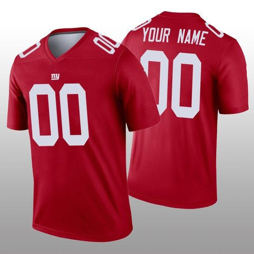 Custom NY.Giants Red Inverted Legend Jersey