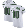 Custom NY.Jets Alternate Road White Vapor Untouchable Elite Jersey