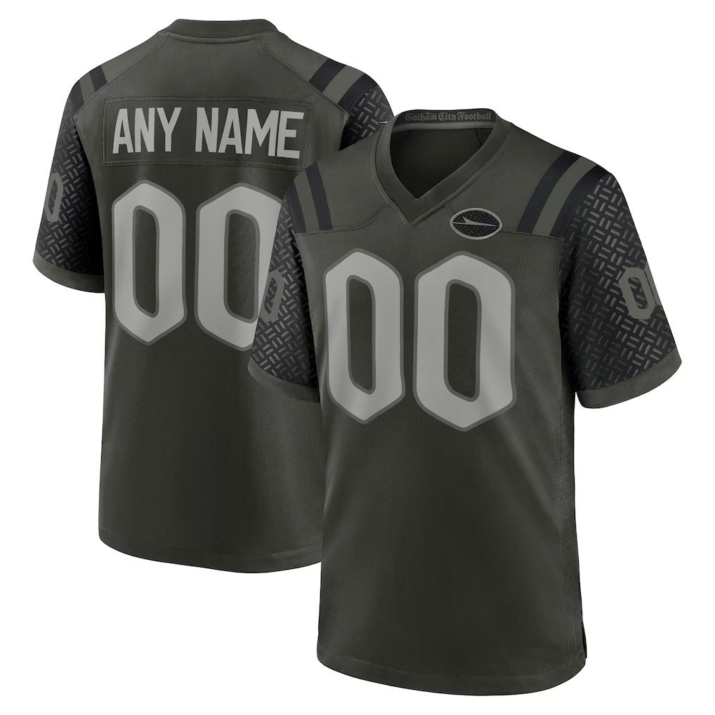 Custom NY.Jets Black 2025 Rivalries Collection Game Jersey